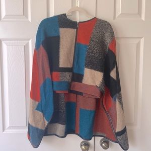 Black Multi cape to winter/autumn outfit